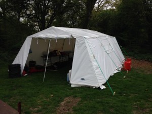 Photograoph of the Mess Tent on Camp